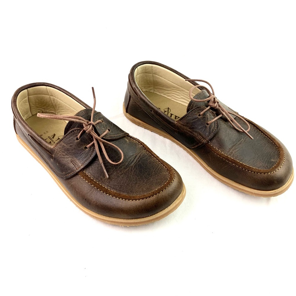 Nebula Walking Handmade Brown Leather Loafers